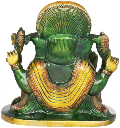 Brassaura™ Lord Ganesha Brass Statue | Height 6.5 Inches & Weight 2.50 kgs