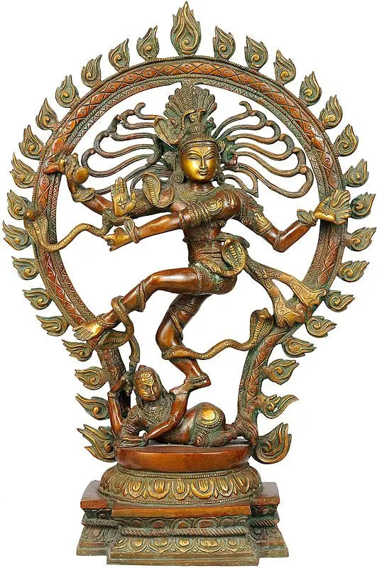 Brassaura® Brass Nataraj Statue | Height 21.5 Inches & Weight 8 kg