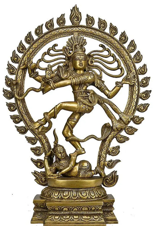 Brassaura® Brass Nataraj Statue | Height 21.5 Inches & Weight 8 kg
