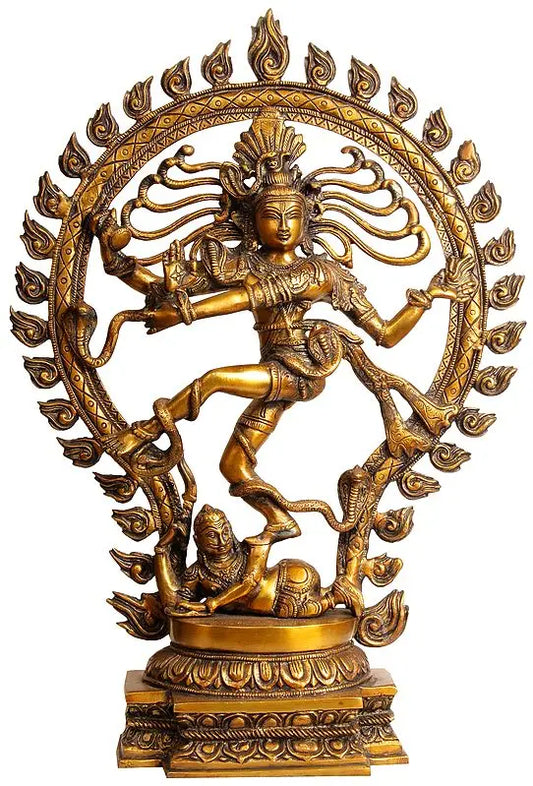 Brassaura® Brass Nataraj Statue | Height 21.5 Inches & Weight 8 kg