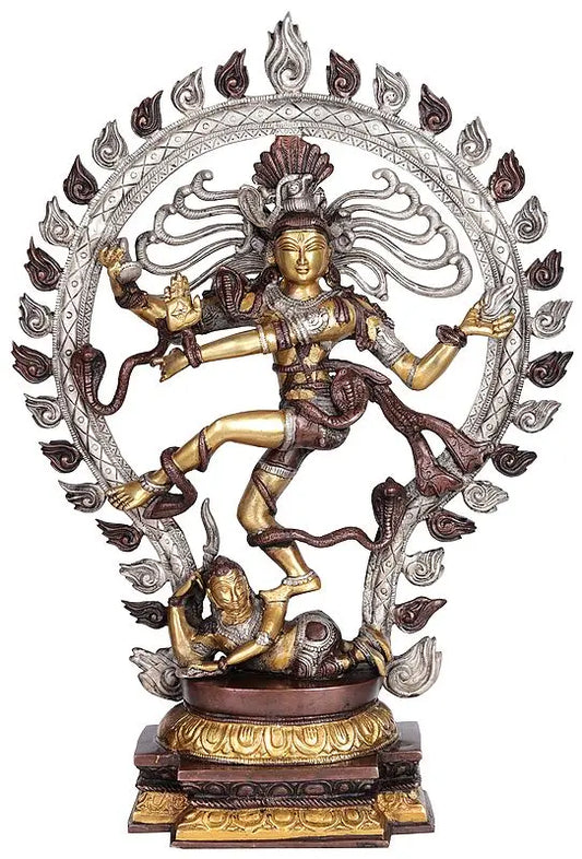 Brassaura® Brass Nataraj Statue | Height 21.5 Inches & Weight 8 kg