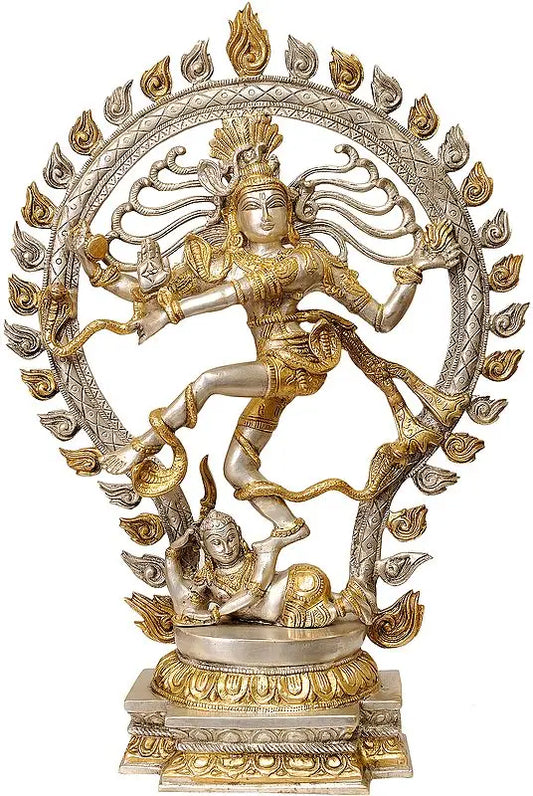 Brassaura® Brass Nataraj Statue | Height 21.5 Inches & Weight 8 kg