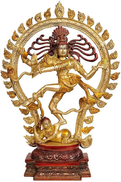 Brassaura® Brass Nataraj Statue | Height 21.5 Inches & Weight 8 kg