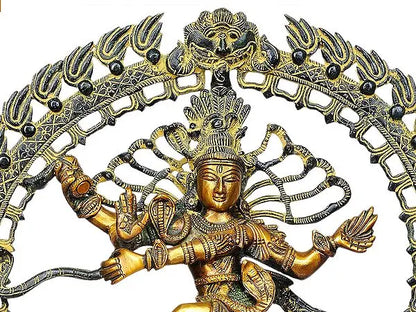 Brassaura™ Brass Nataraj Statue | Height 16 Inches & Weight 5.30 kg