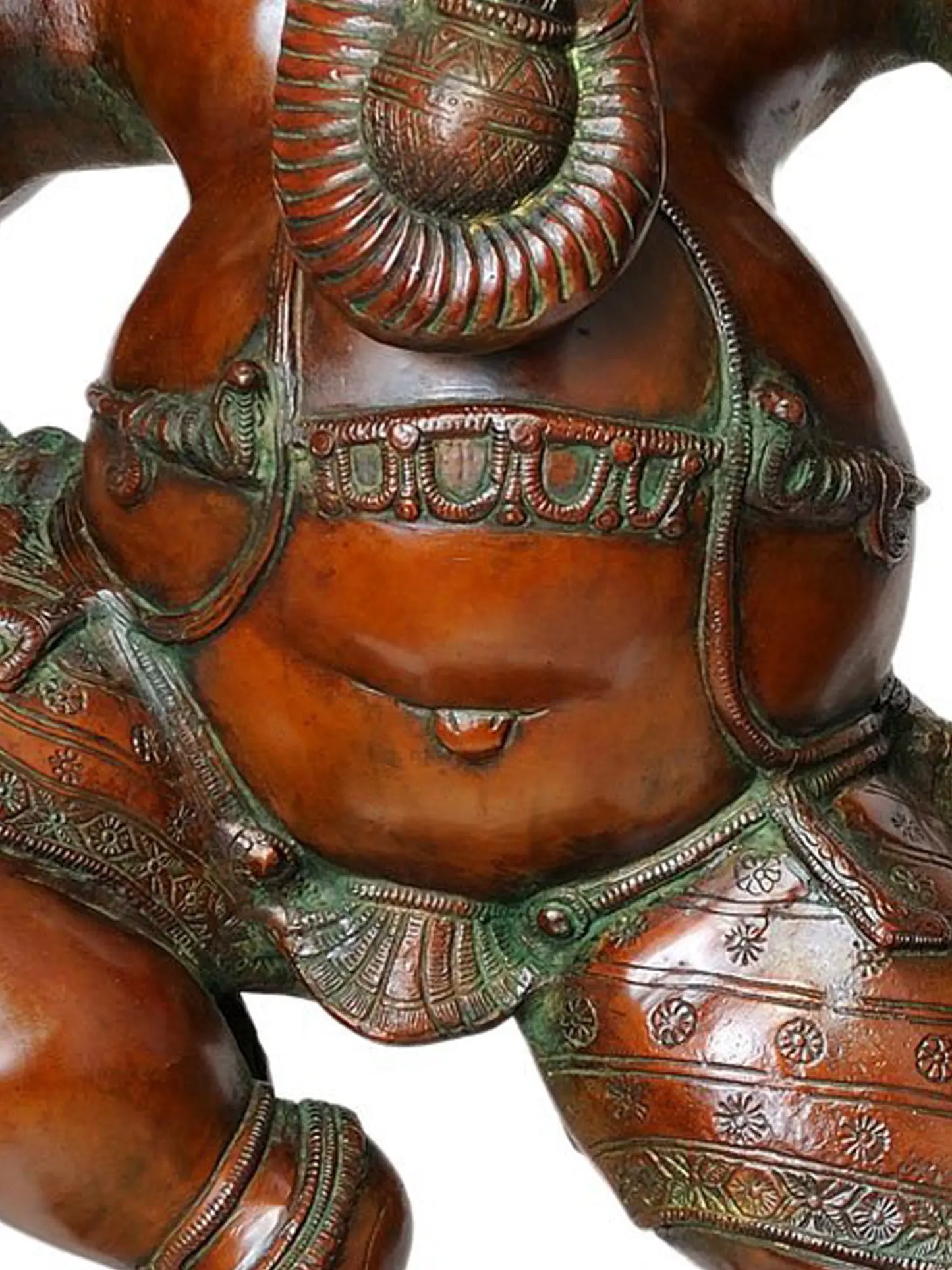 Brassaura™ Grand Dancing Ganesha in Antique Copper Finish | Brass Sculpture | Height 40 Inches & Weight 49 kgs