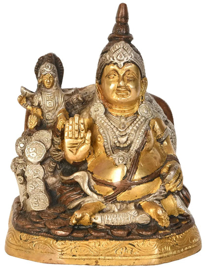 Brassaura® Brass Kubera Lakshmi Statue | Height 6 Inches & Weight 2 kg