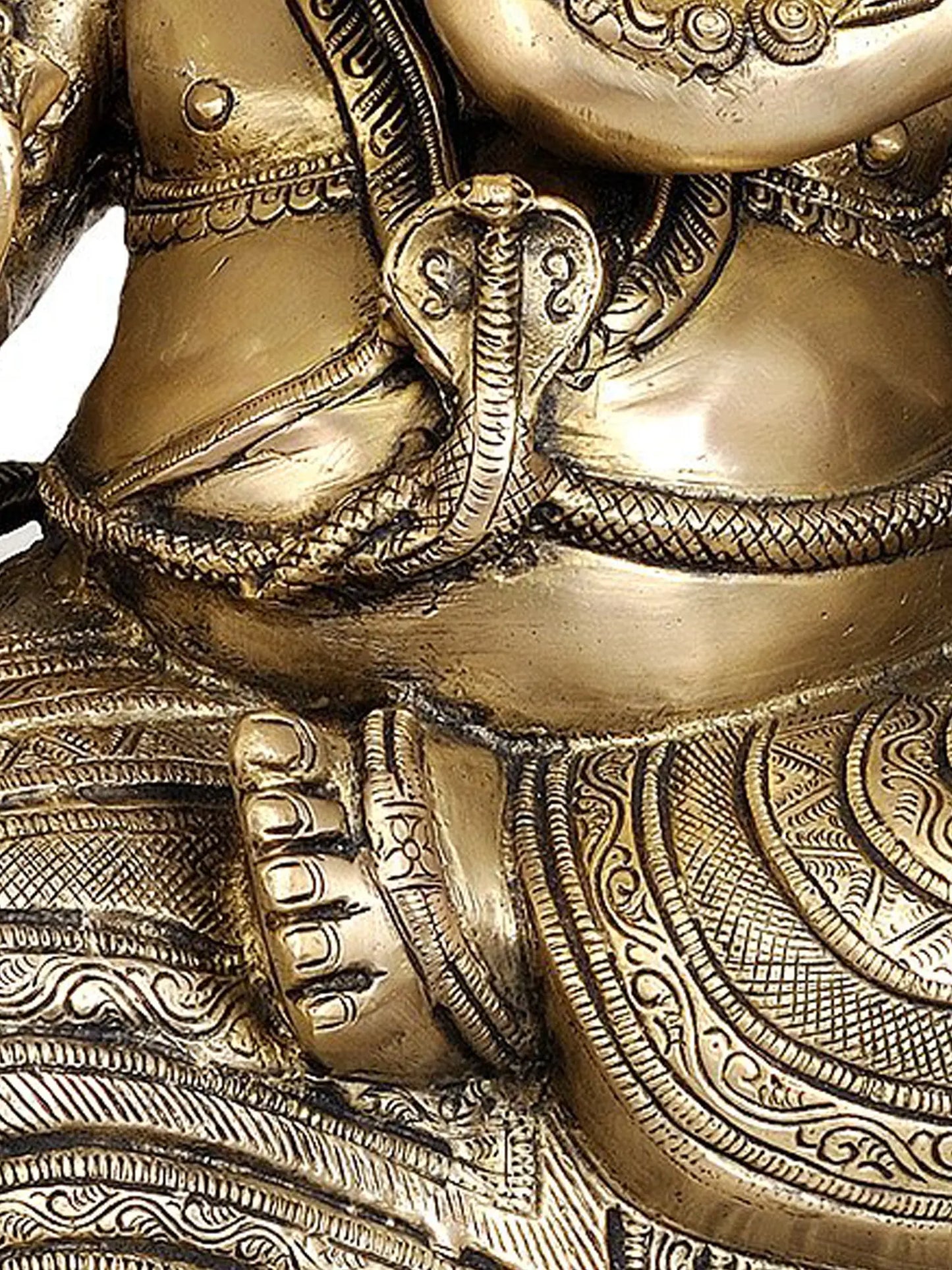 Brassaura™ Majestic Seated Ganesha on Ornate Throne | Brass Sculpture | Height 28 Inches & Weight 34.60 kgs