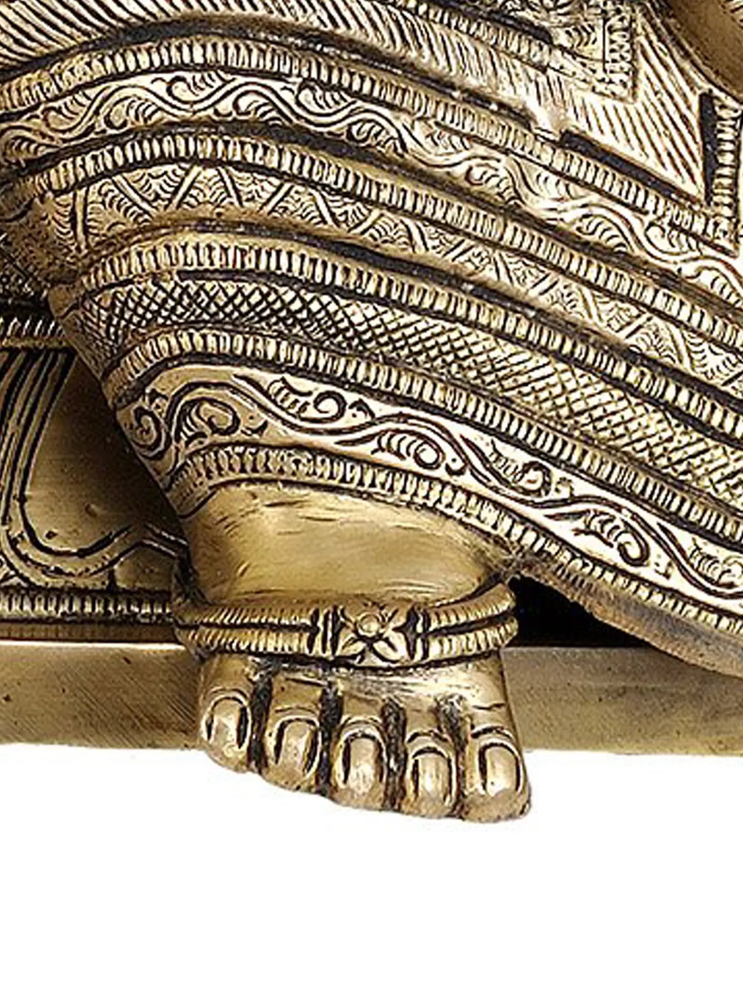 Brassaura™ Majestic Seated Ganesha on Ornate Throne | Brass Sculpture | Height 28 Inches & Weight 34.60 kgs