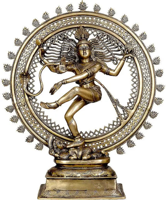 Brassaura® Brass Nataraj Statue | Height 33.5 Inches & Weight 28.35 kg