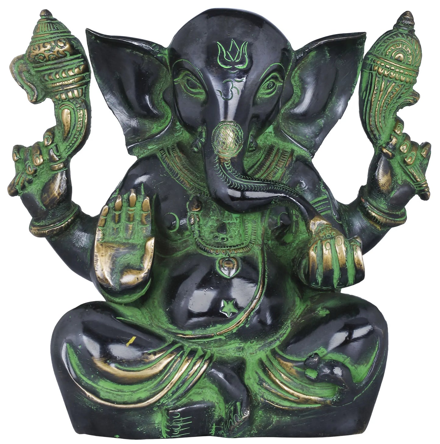 Brassaura® Seated Ganesha Idol | Height 6.50 Inches & Weight 2.60 kgs