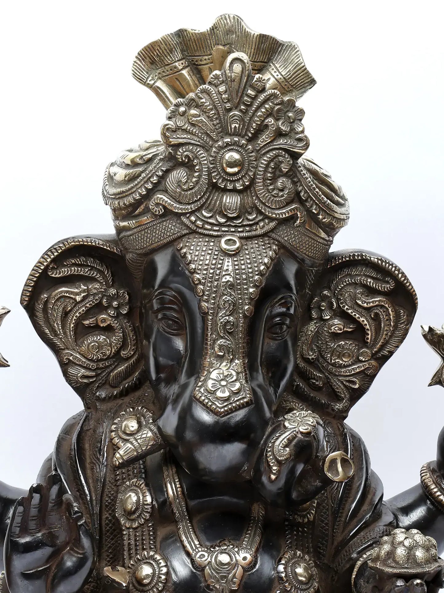 Brassaura™ Brass Ganesha Statue | Height 17 Inches & Weight 15.30 kgs
