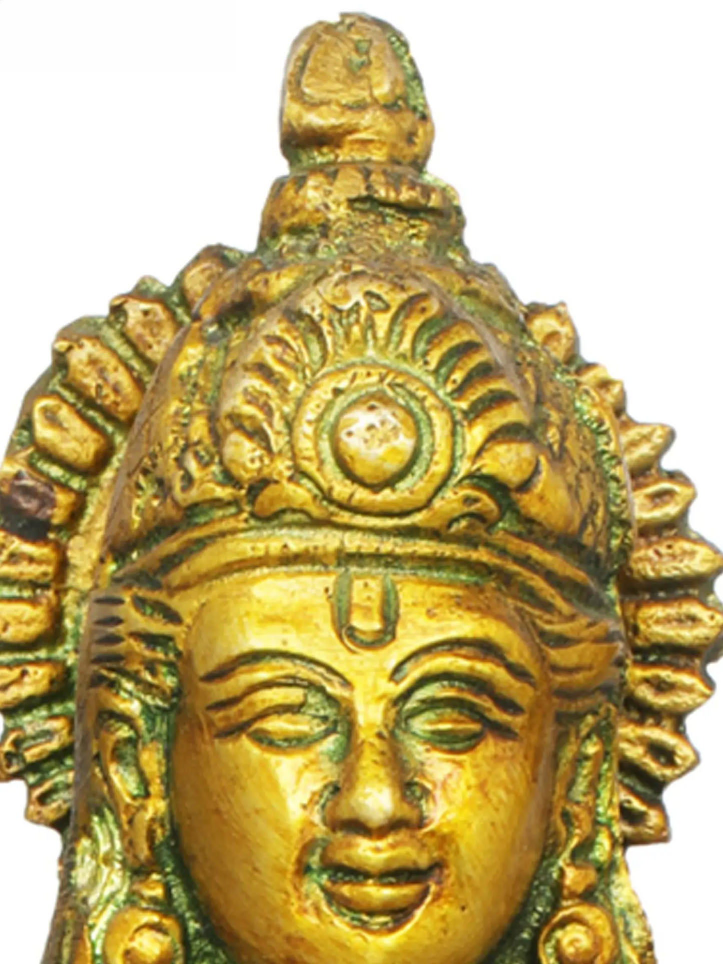 Brassaura® Lord Vishnu Statue | Pure Brass | Height 8 Inches & Weight 1.30 kgs