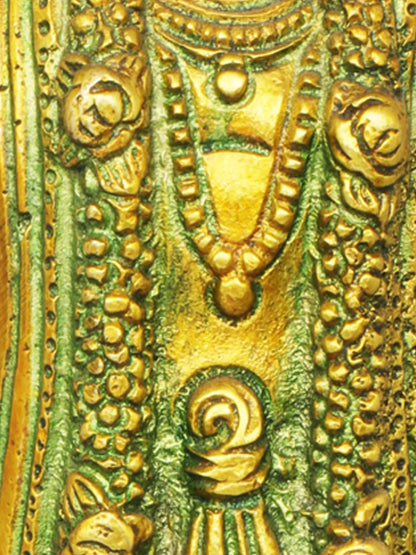 Brassaura® Lord Vishnu Statue | Pure Brass | Height 8 Inches & Weight 1.30 kgs