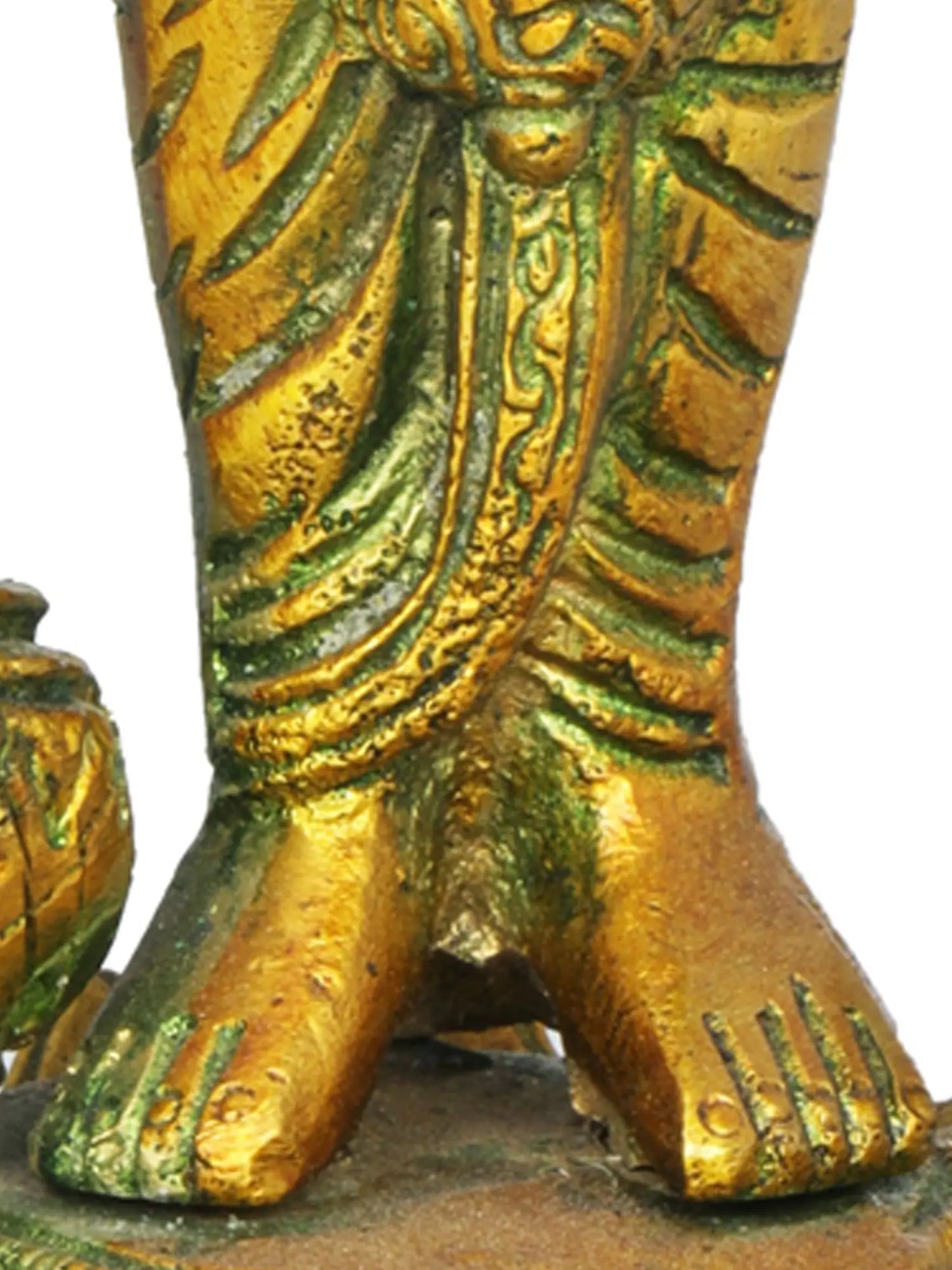 Brassaura® Lord Vishnu Statue | Pure Brass | Height 8 Inches & Weight 1.30 kgs