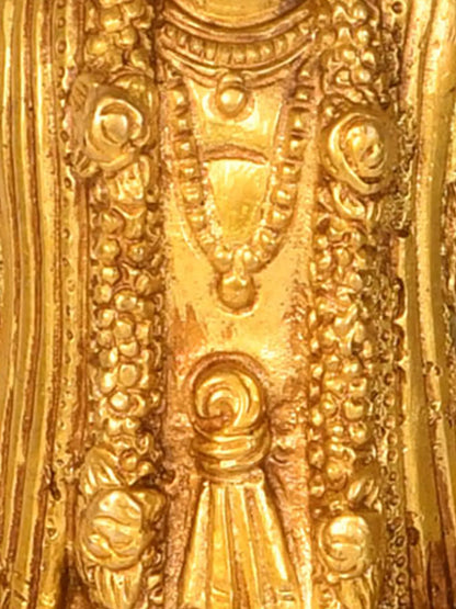 Brassaura® भगवान विष्णु की प्रतिमा | शुद्ध पीतल | ऊंचाई 8 इंच व वज़न 1.30 किलोग्राम