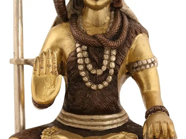 Brassaura™ Brass Shiva Statue | Height 10 Inches & Weight 3.80 kg
