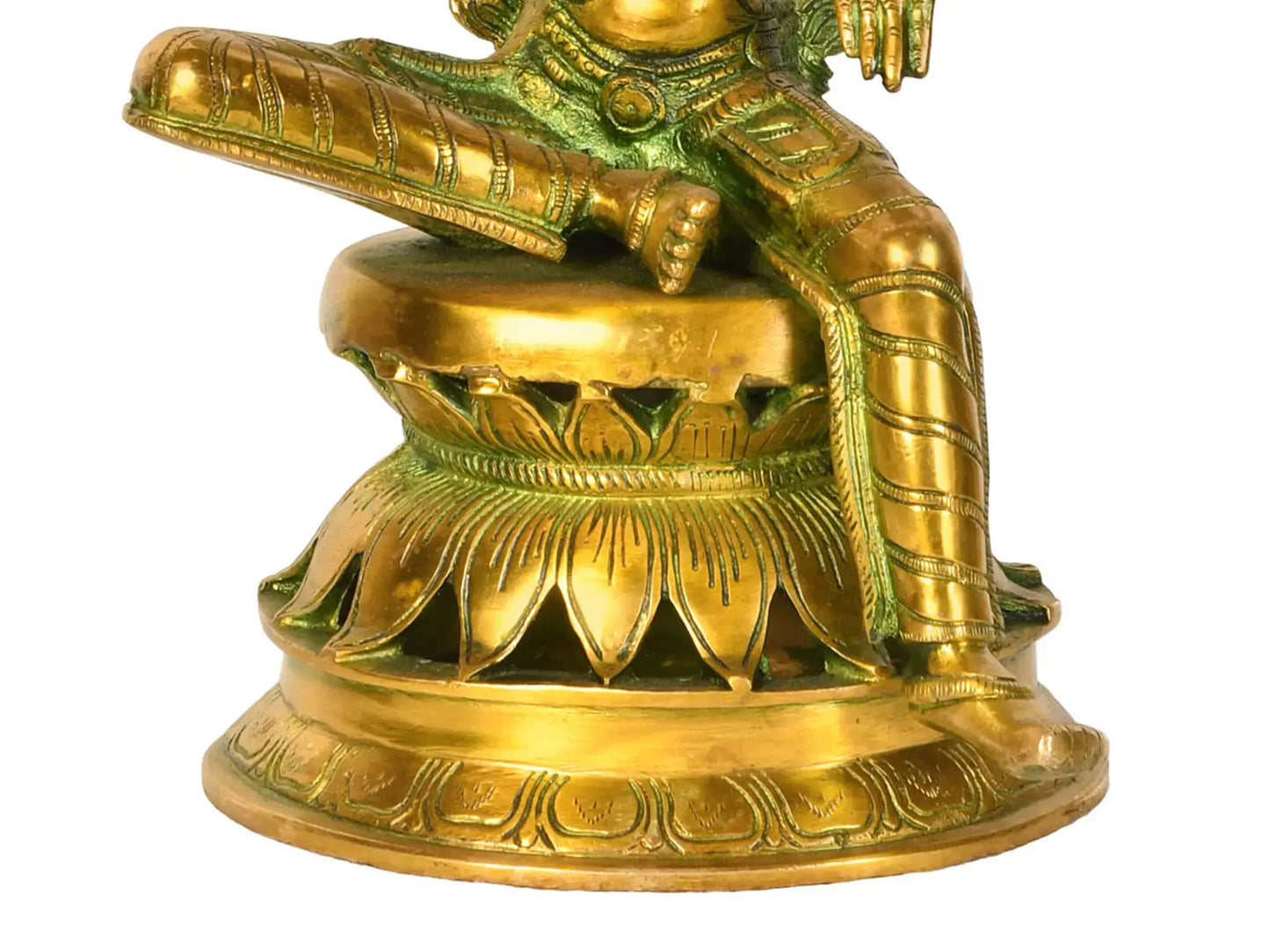 Brassaura® Brass Goddess Lakshmi Statue | Height 12 Inches & Weight 3.90 kg