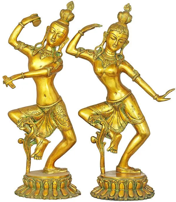 Brassaura™ Brass Shiv Parvati Statue | Height 17 Inches & Weight 7.40 kg