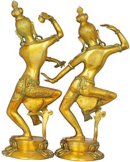 Brassaura™ Brass Shiv Parvati Statue | Height 17 Inches & Weight 7.40 kg