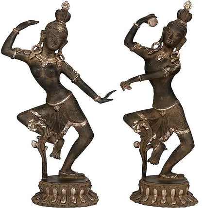 Brassaura™ Brass Shiv Parvati Statue | Height 17 Inches & Weight 7.40 kg