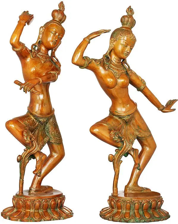 Brassaura™ Brass Shiv Parvati Statue | Height 17 Inches & Weight 7.40 kg