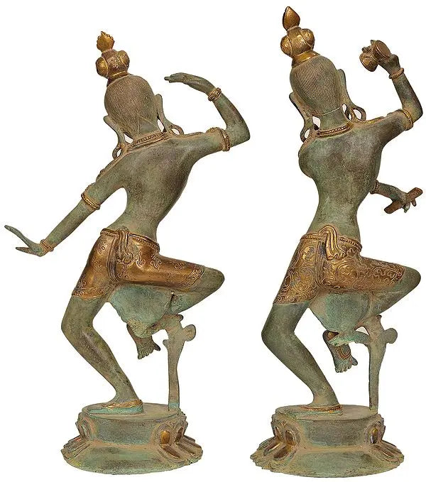 Brassaura™ Brass Shiv Parvati Statue | Height 17 Inches & Weight 7.40 kg