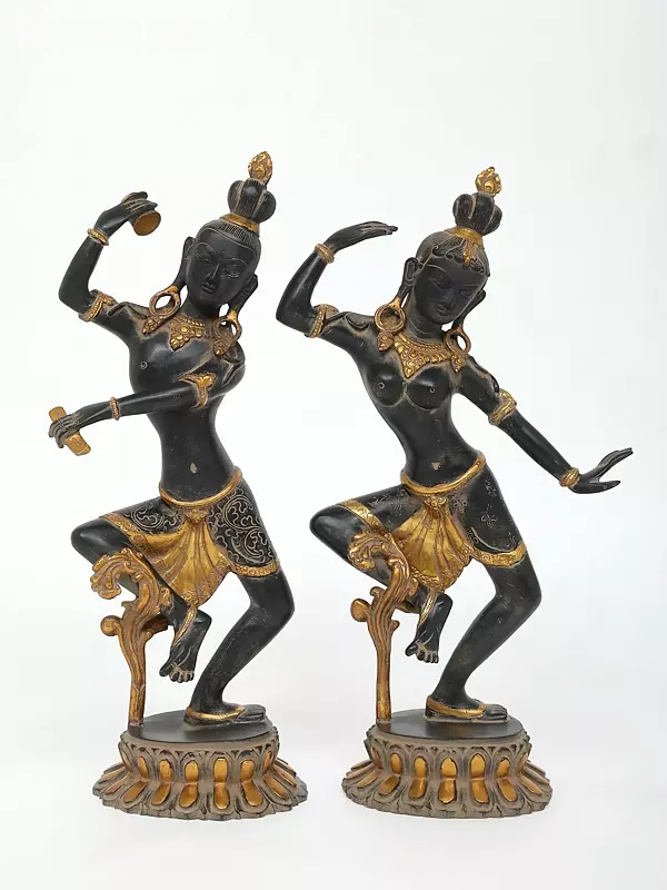 Brassaura™ Brass Shiv Parvati Statue | Height 17 Inches & Weight 7.40 kg