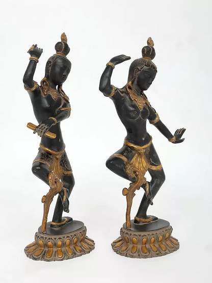 Brassaura™ Brass Shiv Parvati Statue | Height 17 Inches & Weight 7.40 kg