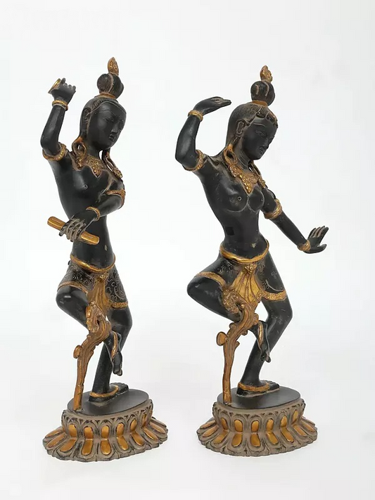 Brassaura™ ब्रास शिव पार्वती प्रतिमा | ऊँचाई 17 इंच और वज़न 7.40 किग्रा