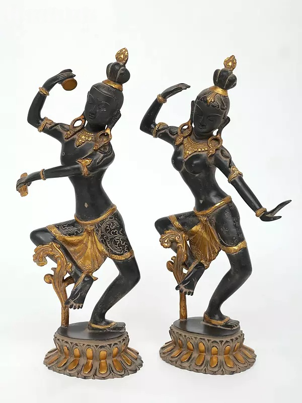 Brassaura™ Brass Shiv Parvati Statue | Height 17 Inches & Weight 7.40 kg