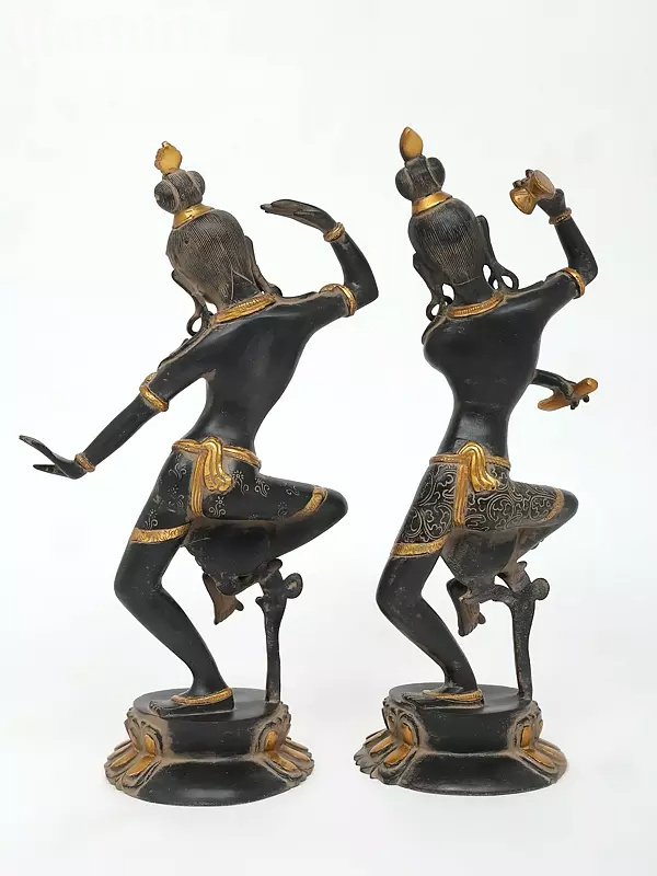 Brassaura™ Brass Shiv Parvati Statue | Height 17 Inches & Weight 7.40 kg