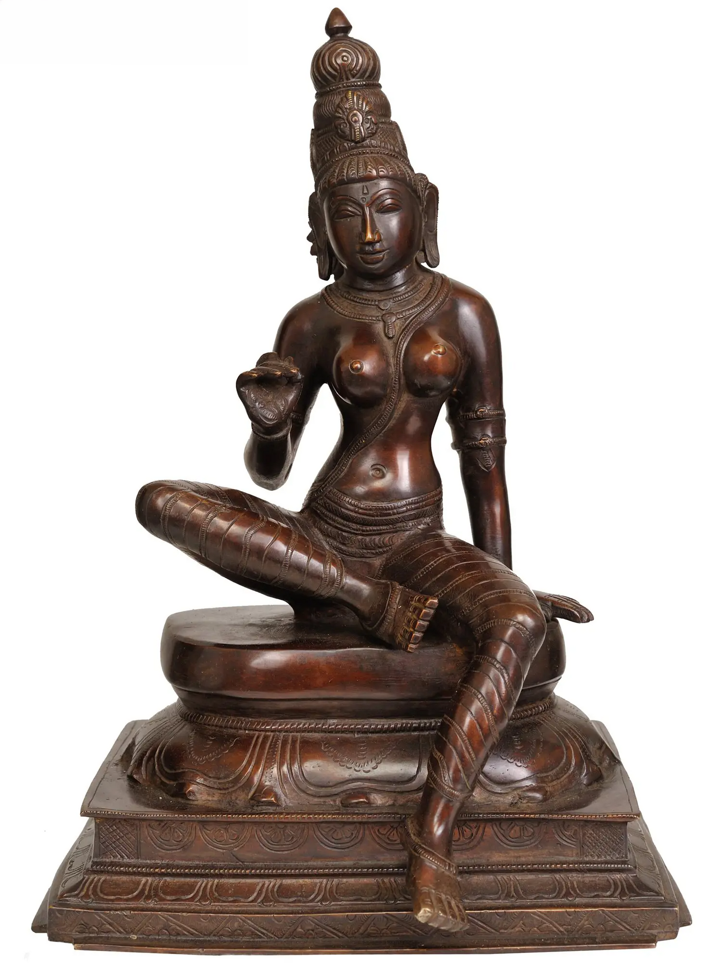 Brassaura® Brass Uma Parvati Statue | Height 13.98 Inches & Weight 6.60 kg