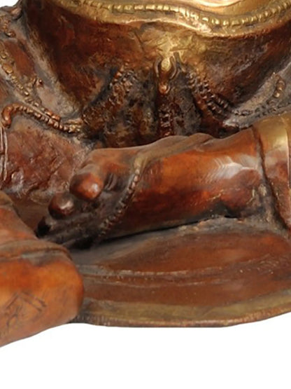 ब्रासौरा® ब्रास ग्रीन तारा प्रतिमा | एंटीक ग्रीन गोल्ड फ़िनिश | ऊंचाई 19 इंच और वजन 12.30 किलोग्राम