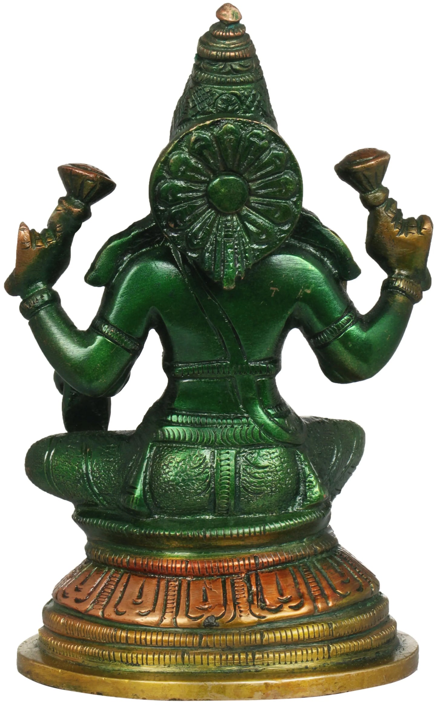 Brassaura® Brass Lakshmi Devi Statue | Height 5.51 Inches & Weight 0.90 kg