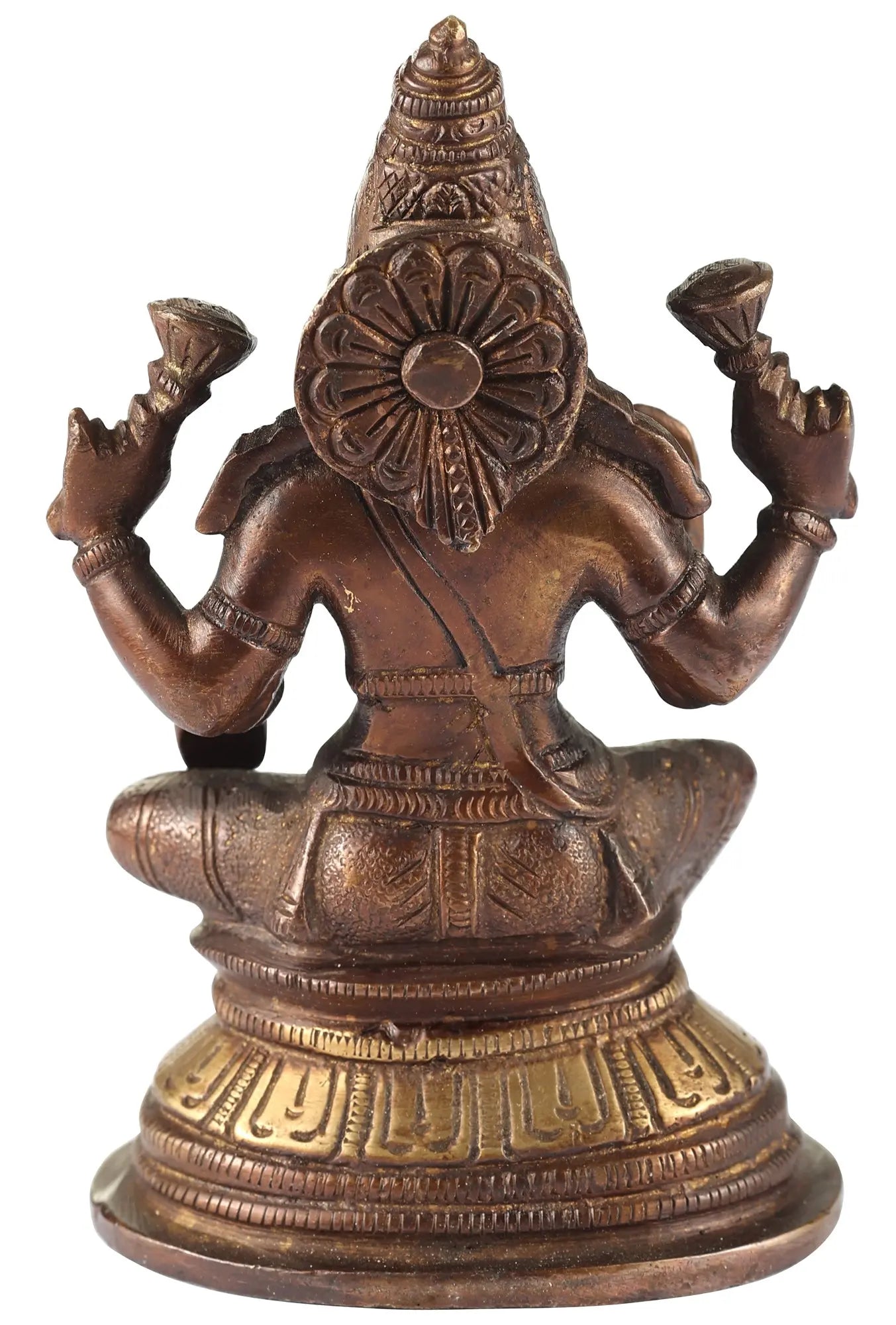 Brassaura® Brass Lakshmi Devi Statue | Height 5.51 Inches & Weight 0.90 kg