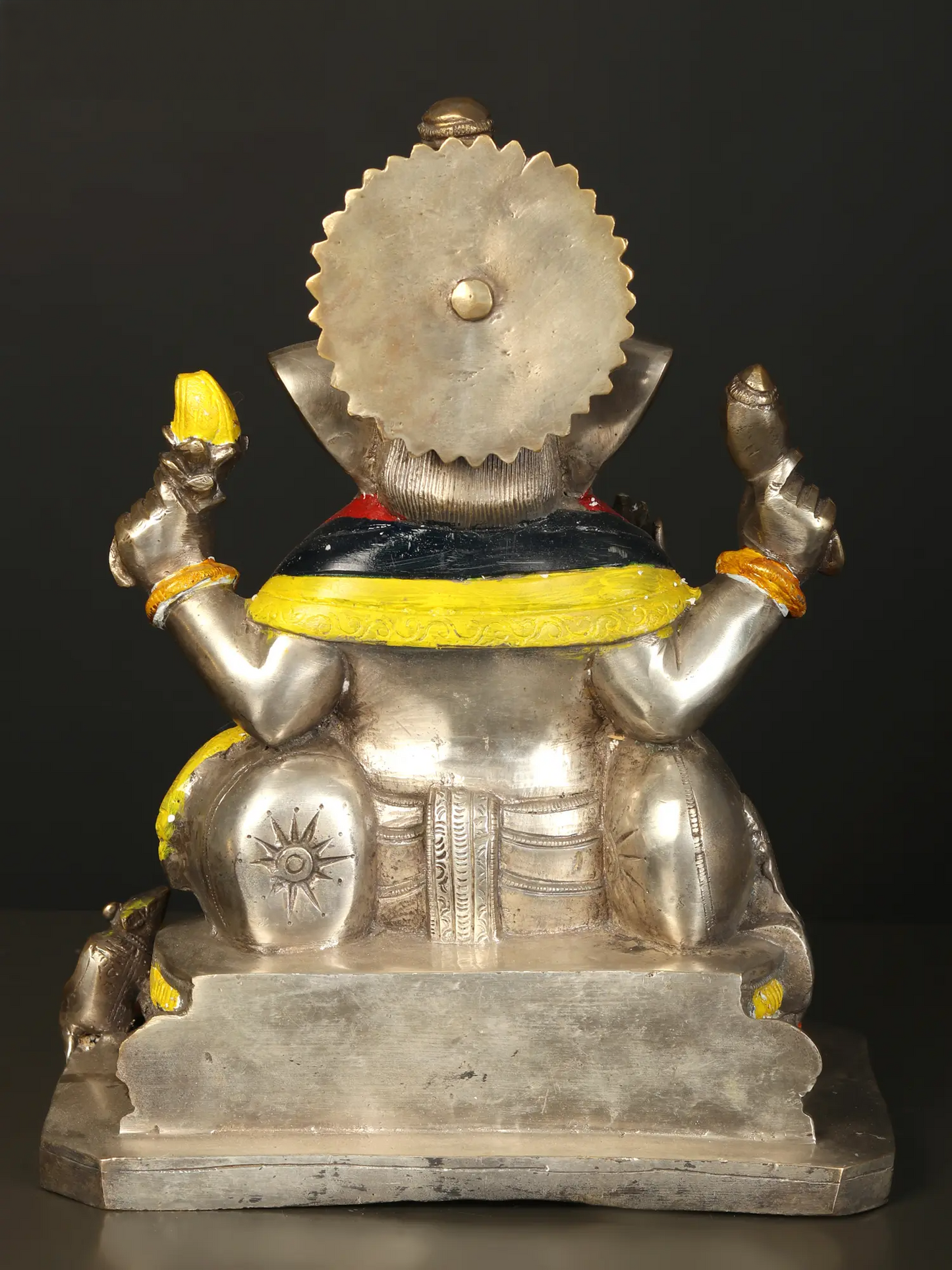 Brassaura™ Brass Aashirwad Ganesha Idol for Home Temple & Pooja Decor | 11 Inches | 9.50 kgs