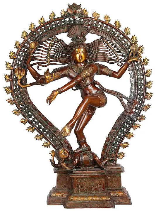 Brassaura® Brass Nataraj Statue | Height 35.0 Inches & Weight 35.50 kg