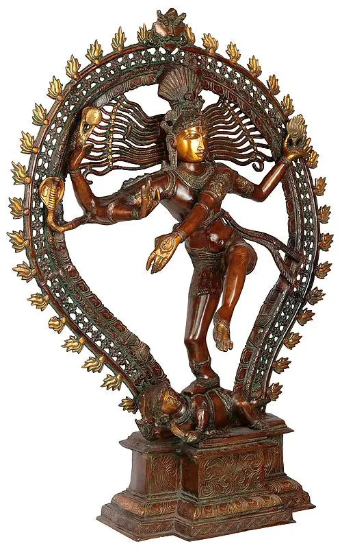 Brassaura® Brass Nataraj Statue | Height 35.0 Inches & Weight 35.50 kg