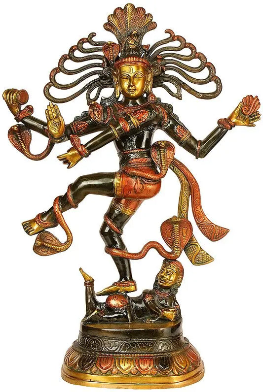 Brassaura® Brass Nataraj Statue | Height 21.1 Inches & Weight 8.35 kg