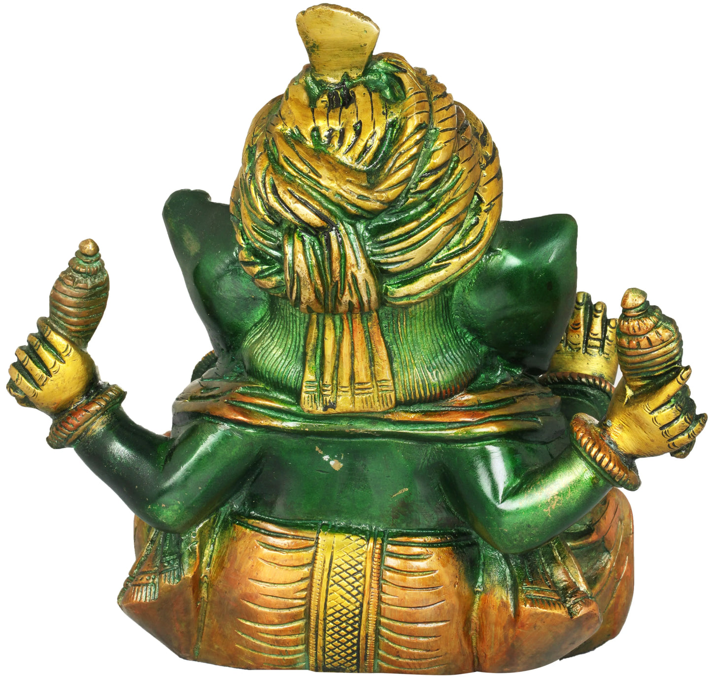 Brassaura™ Dual Tone Lord Ganesha Brass Statue | Height 7.5 Inches & Weight 2.70 kgs