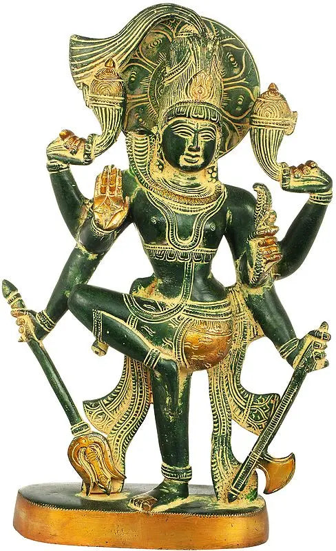 Brassaura® Brass Shiva Statue | Height 13 Inches & Weight 4.80 kg