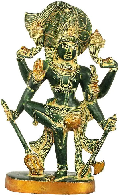 Brassaura® Brass Shiva Statue | Height 13 Inches & Weight 4.80 kg