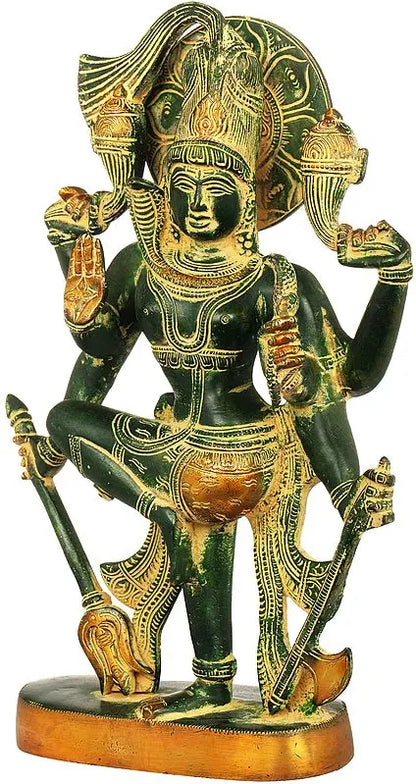 Brassaura® Brass Shiva Statue | Height 13 Inches & Weight 4.80 kg