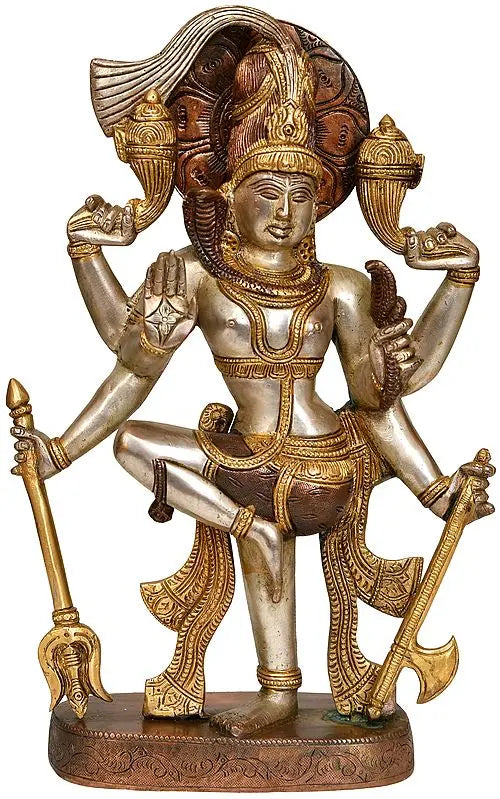 Brassaura® Brass Shiva Statue | Height 13 Inches & Weight 4.80 kg