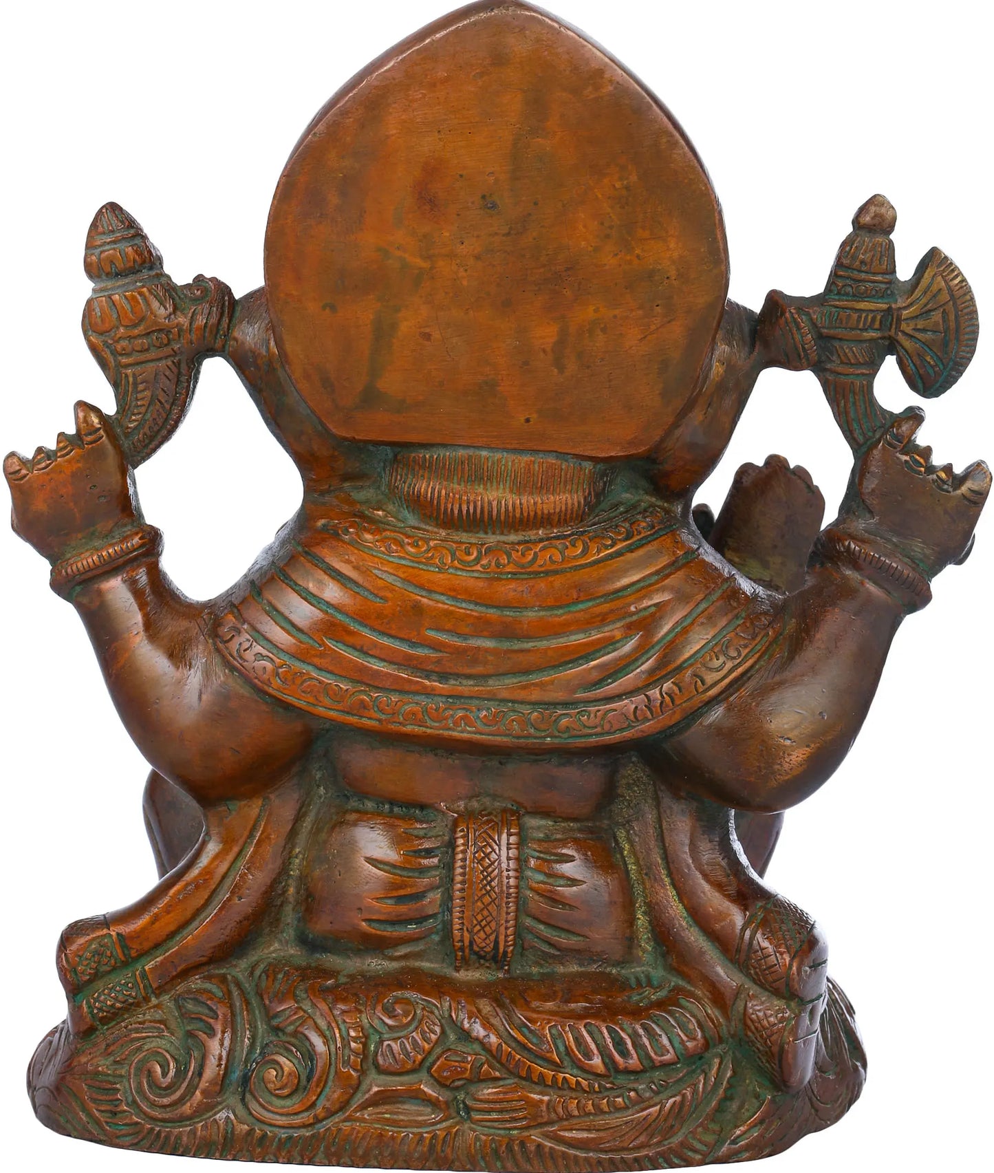 Brassaura™ Lord Ganesha Brass Statue | Height 5.9 Inches & Weight 2 kgs