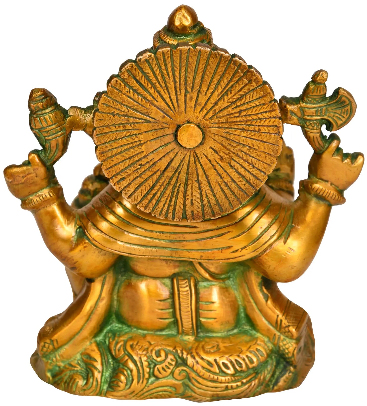 Brassaura™ Lord Ganesha Brass Statue | Height 5.9 Inches & Weight 2 kgs