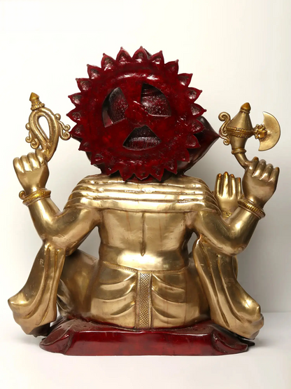 Brassaura™ Brass Ganesha Statue | Height 29 Inches & Weight 59 kgs