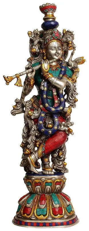 Brassaura® Brass Krishna Statue | Height 24 Inches & Weight 11.40 kg