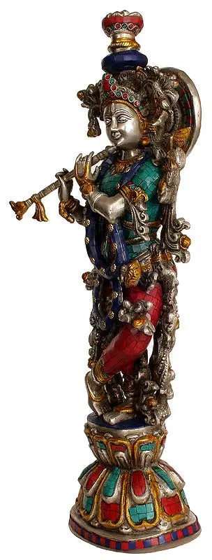 Brassaura® Brass Krishna Statue | Height 24 Inches & Weight 11.40 kg