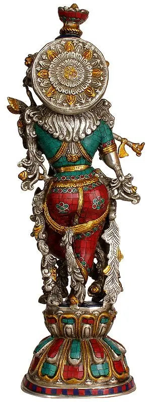 Brassaura® Brass Krishna Statue | Height 24 Inches & Weight 11.40 kg